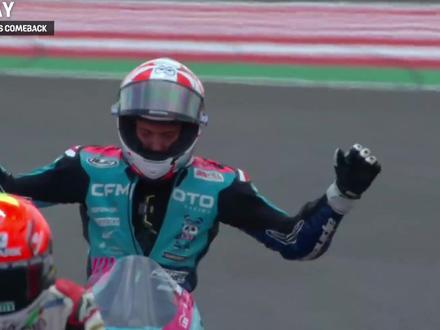 春风创造了历史,中国车队moto3正赛 #Moto3 #中国车队 #春风动力cfmoto #QJmotor