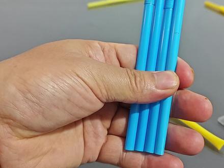 用吸管搭建的泡泡棱塔!#泡泡#表面张力 #科学实验