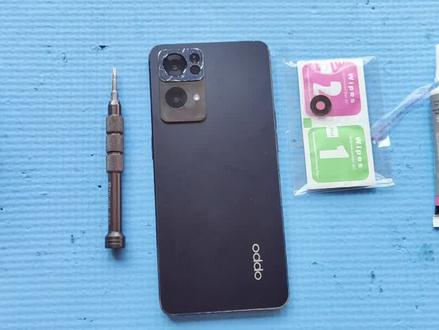 OPPOReno7Pro镜片破损咋办?这个视频详细介绍了更换后盖的全过程 #手机维修 #手机知识 #手机