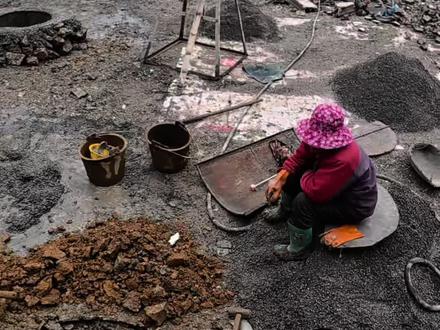 张家界土建 石堤溪 桩基础施工中 #农村自建房#别墅设计#张家界蓝湖乡墅#张家界#施工现场实拍