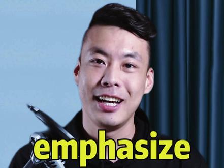 emphasize 强调 #杨亮讲单词 #实用英语 #单词速记 #每天学习一点点 #生活英语