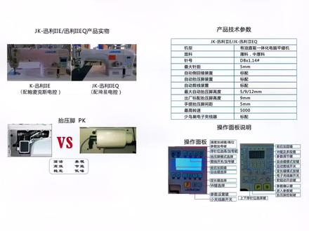 杰克JK-迅利IIEQ有油直驱一体化电脑平缝机【操作说明】#技术分享 #设备维修