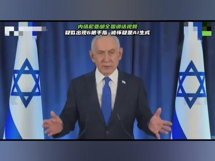 内塔尼亚胡想自证没死!却陷入自证陷阱被质疑用ai视频澄清 #全球创作者计划 #零基础看懂全球 #时代的荣耀 #以色列 #中东局势