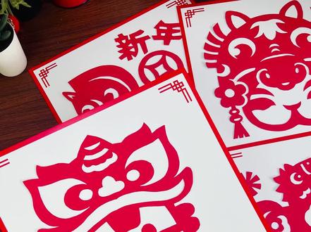 新年手工作业卷起来!这款宝宝马对称剪纸太拿得出手了 舞狮帽+萌趣小马造型,对称设计工整又可爱,交作业直接被老师当范本~#马年剪纸 #窗花 #剪纸教程 #新年手工 #窗花剪纸