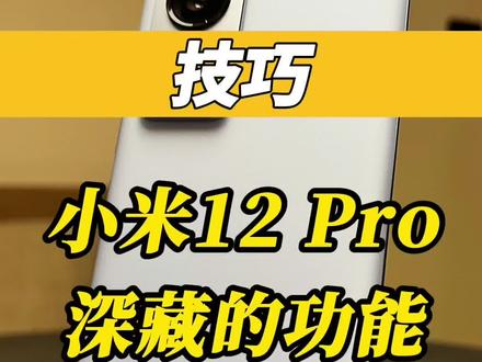 小米12这两个功能藏的挺深的#小米12 #小米 #2021创想者计划