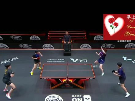 昨天这场混双比赛要素太多,能忍住不笑的绝时练过。
#王楚钦孙颖莎莎头组合