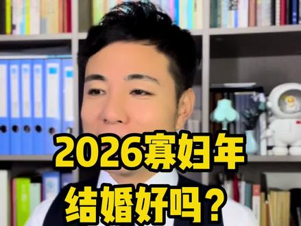 2026寡妇年结婚好吗?