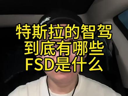 特斯拉的智驾有哪些?什么是FSD?#特斯拉 #fsd