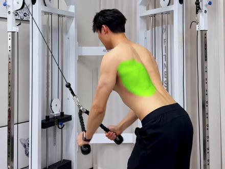 直臂下压动作细节|背部训练动作绳索直臂下压 #练背 #背部训练 #背阔肌训练 #直臂下压练背 #健身干货