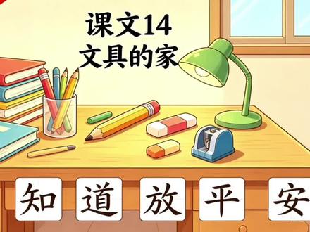 一年级语文|课文14《文具的家》生字笔顺教学,同步课本,孩子一看就会!下册生字笔顺笔知道放平安#一年级语文 #生字笔顺 #文具的家 #同步课堂 #家长辅导