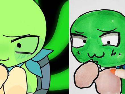 龟兔赛跑来了 #简笔画 #看动画学画画#简笔画教程#儿童简笔画