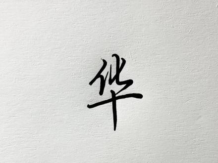 华字行楷写法,你学会了吗?#手写 #练字