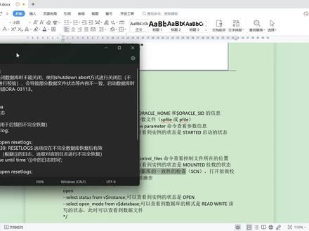 Oracle数据库启动报错,ORA-03113问题处理