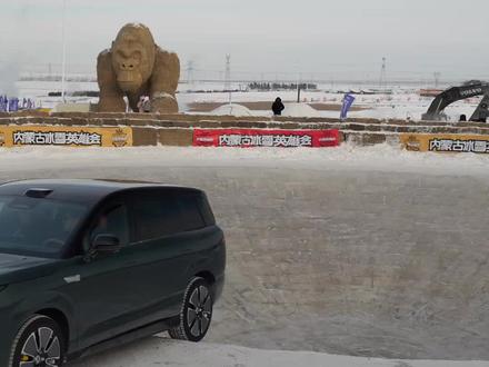 腾势N8L倒拔冰锅挑战!#腾势N8L #腾势汽车操控之王