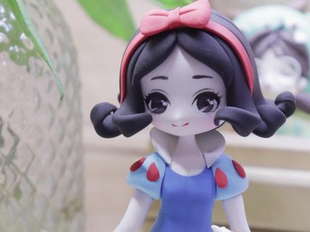 如何利用干掉的废粘土?#超轻粘土 #白雪公主 #废物利用