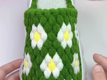 太阳花拖鞋教程#爱生活爱编织 #冰条线拖鞋教程 #纯手工编织拖鞋 #手工编织零基础教学 #手工diy