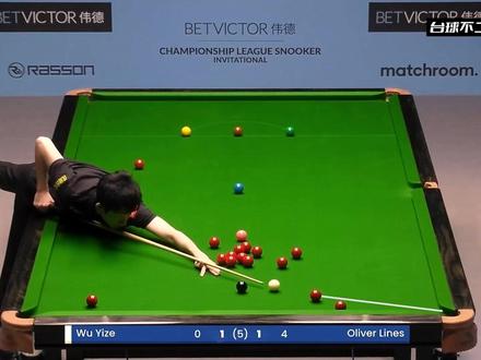 职业生涯第一杆147!吴宜泽半台细腻控球,冠军联赛轰出满分杆 #斯诺克 #吴宜泽 #147 #精彩片段