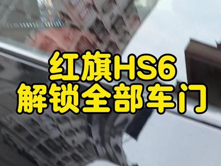 红旗HS6解锁全部车门功能设置,点个关注持续分享用车知识#红旗HS6解锁 #红旗HS6锁车 #红旗HS6车门解锁