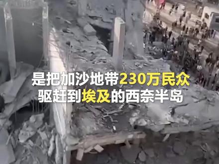 以色列计划将加沙230万民众驱赶到埃及?埃及总理马德布利:埃及已准备好为西奈半岛付出巨大牺牲