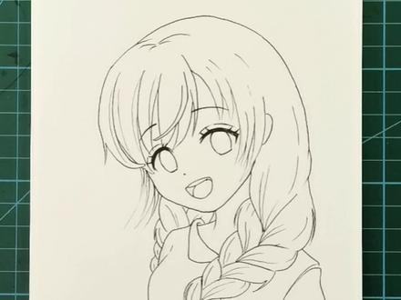 用Y字形画麻花辫,超级简单又出效果的方法#画画 #动漫 #原创 #二次元 #手绘 @抖音青少年