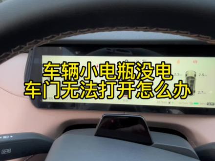 #长安深蓝 车辆小电瓶没有电,车门无法打开怎么办?