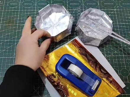 金银碗教程,有材料包#手工制作 #佛渡有缘人 #民俗文化