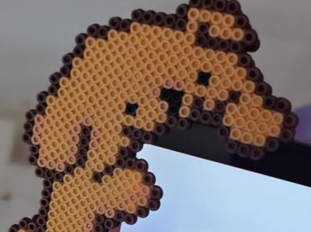 超可爱哦@小绿同学 #拼豆 #拼豆豆 #拼豆教程 #拼豆图纸 #拼豆日常