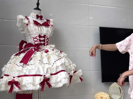奶油草莓 lolita 裙子详细讲解#洛丽塔#lolita#久久原创设计#奶油草莓
