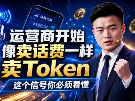 运营商开始像卖话费一样卖Token,这个信号你必须看懂 #词元#词元经济#ai创业#token#token经济