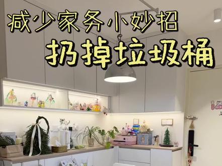 因为懒得给垃圾桶换垃圾袋,所以我把垃圾桶扔了 #家务小妙招