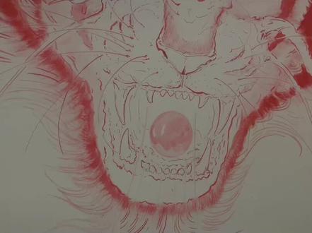 •玄虎:据《山海经•海内经》记载,“北海之内,有山,名曰幽都之山,黑水出焉。其上有玄鸟、玄蛇、玄豹、玄虎”这里的玄虎即黑虎,《尔雅注疏•释兽》称黑虎为離。
玄豹
•驺吾:《山海经•海内北经》中记载有“乘之日行千里”的驺吾,其尾长于身,古人考证驺吾即驺虞,毛传称其为“义兽也。白虎,黑文,不食生物,有至信之德则应之”。#山海经异兽录 #玄虎