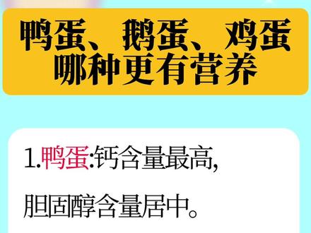 鸡鸭鹅蛋怎么选#生活小常识 #鹅蛋的营养价值