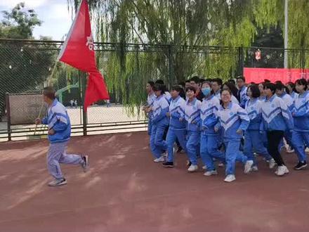 靖远二中激情大课间。#白银头条