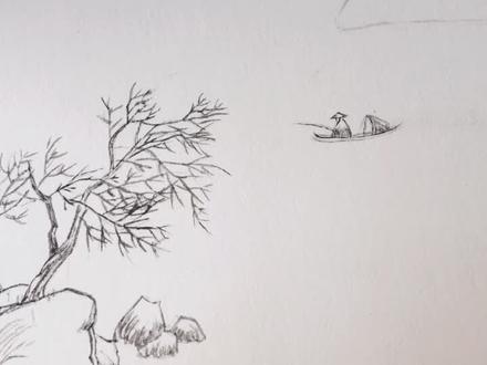 #江雪 诗配画@DOU+小助手 @抖音小助手 #国画