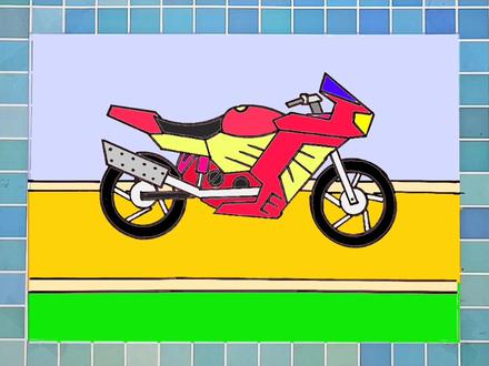 手绘拉风的摩托车简笔画教程,儿童简笔画摩托车#简笔画 #简笔画教程 #摩托车简笔画 #幼儿简笔画 #亲子简笔画#车简笔画 #车简笔画