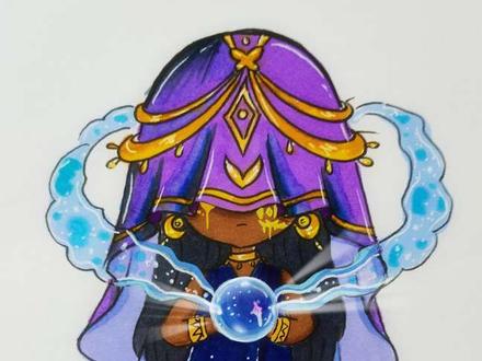 画蛋仔派对灵媒曦 #画蛋仔派对 #画灵媒曦 #蛋仔派对四大海妖 #灵媒曦 #蛋仔派对