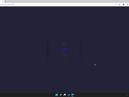 HTML5+CSS3+JS小实例:数字滑动选择控件 #html5 #css3 #js #滑动选择控件