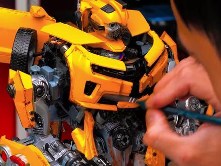 国外手搓大神改造大黄蜂 #沉浸式 #手搓大神 #机器人改造