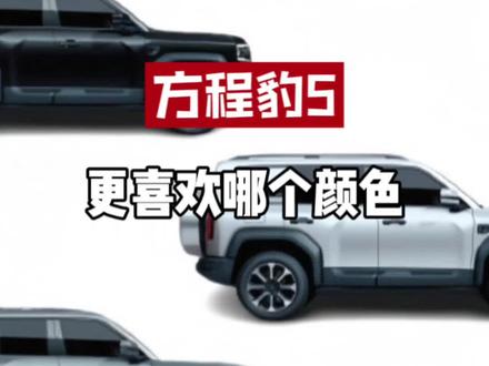 方程豹5的颜色哪个更好看#方程豹豹5 #方程豹 #京安途