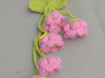 胖胖的泡芙铃兰花钩织教程分享#手工diy #手工编织#铃兰花钩织教程 #毛线钩织花朵 #钩针教程