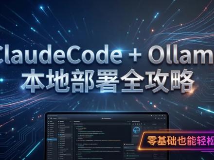 ClaudeCode+Ollama本地部署 当热门流行AI工具遇上以9B参数碾压gpt-oss-120b的Qwen3.5,这绝对是极具性价比的组合。Claude 系列模型确实强大,但高额的定价对新手和普通玩家太不友好。Claudecode + Qwen3.5这套组合其实已经能满足80%的场景,完全本地运行,不产生Token费用,容错率极高,非常适合新手学习和普通玩家日常使用,AI时代已经来了,你还在等什么呢?#claude #qwen #ollama #AI工具 #AI编程