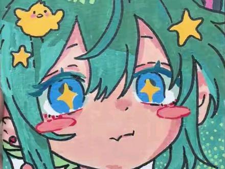 喜欢初音未来的宝纸在哪里?交出你初音未来的神图。#手绘 #丙烯马克笔 #绘画过程 #创作者中心 #初音未来