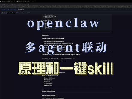 openclaw 多agent联动 如何组军团 介绍多agent联动的原理和方法
github地址:https://github.com/TeaBambooNGU/openclaw-multi-agent-example/tree/main
#openclaw #多agent #小龙虾