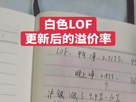 今天溢价应该不停牌了,但新手玩场内LOF大概率亏钱#白银#白银基金