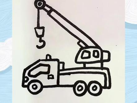 用“上”画出酷酷的吊车,认真看完你就学会了!#柳州同城#柳州兴趣班#柳州书法绘画#柳州宝妈 #柳西新城