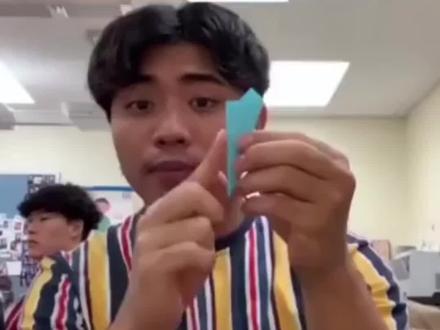 一起来试看看折纸飞镖#折纸教程 #折纸