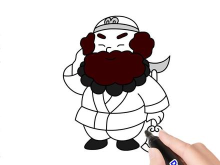 怎样画沙和尚简笔画西游记绘画宝宝学画画卡通画少儿美术教程动画