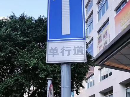 您知道单行道标志和直行标志的区别吗#