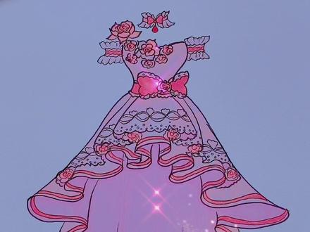 这件粉红公主礼服裙你喜欢吗?#简笔画 #手绘 #迪士尼公主 #热门 #热榜小助手 @抖音小助手 #一起学画画 #二次元