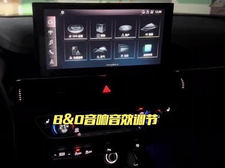 奥迪A4L豪华星夜版B&O音响音效调节